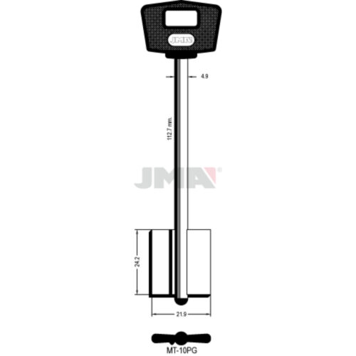 Chei Aripa Alama Plastic Negru MT-10.PG